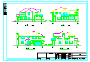 某二层别墅建筑设计施工cad全图带效果图_图1