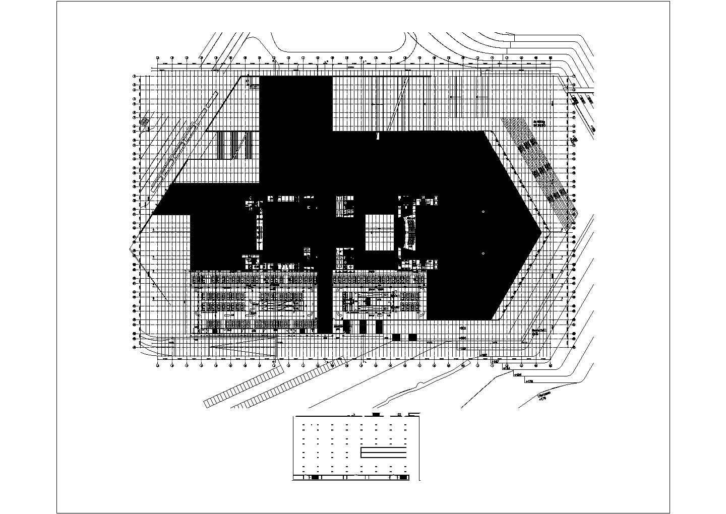 重庆某大剧院CAD完整构造详细设计图纸