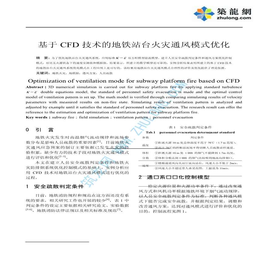 基于CFD技术的地铁站台火灾通风模式优化说明-图一