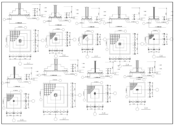 某六层砖混教学楼结构设计施工cad图纸_图1
