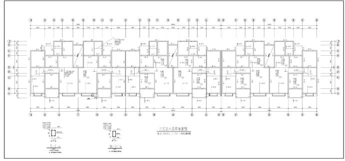 某六层住宅楼砖混结构施工cad图纸_图1