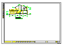 某三层别墅cad建筑施工设计图-图二