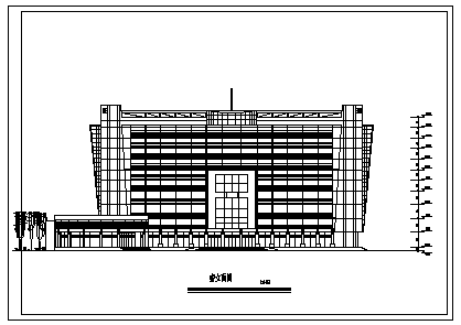 某十一层带地下室五星级酒店建筑施工cad图_宾馆施工-图一