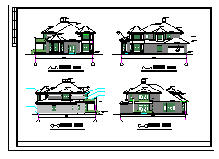 临城高云别墅区别墅建筑设计施工图（含设计说明）-图二
