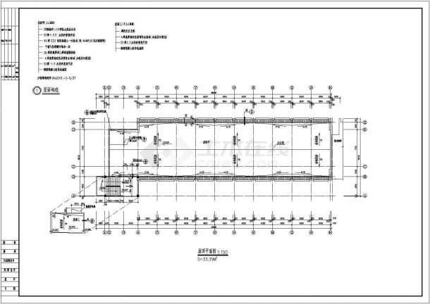 厦门市某大学五层钢筋混凝图结构教学楼建筑设计CAD图（含建筑设计说明）-图一