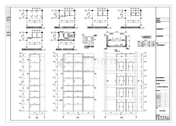 钢结构加层及组合楼板电梯设计施工图-图二