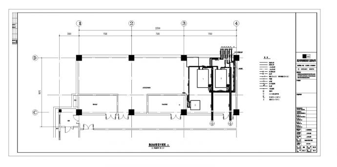 高层办公楼底板采暖设计CAD图纸_图1