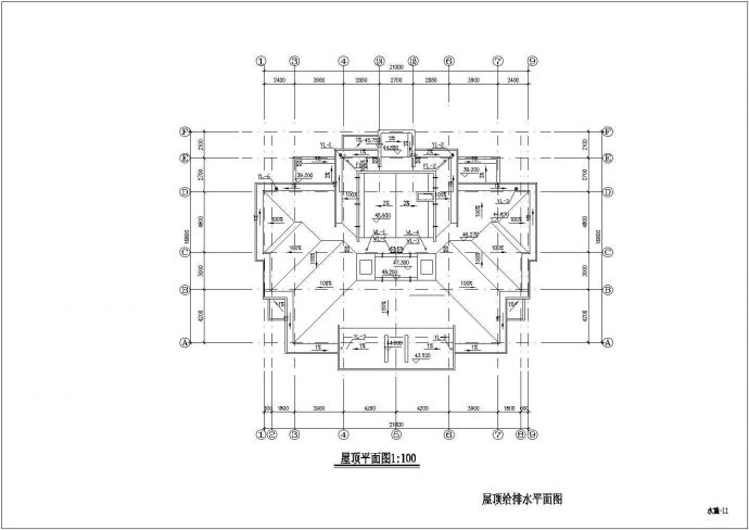 徐州市某小区15层民居住宅楼全套给排水设计CAD图纸_图1