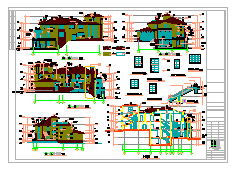 K型别墅建筑设计CAD施工图-图二