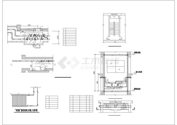 青岛市紫玉花园小区6层混合结构住宅楼给排水设计CAD图纸-图一