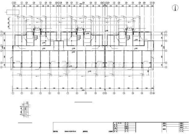 崇州市合川花园小区7层住宅楼给排水设计CAD图纸（含车库和阁楼）-图一
