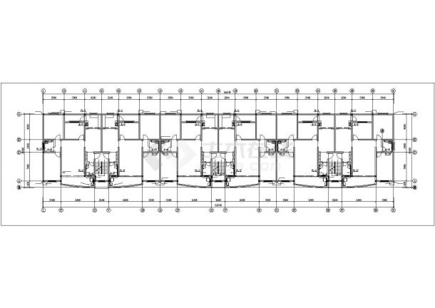 连云港市紫苑佳苑小区6层混合住宅楼给排水设计CAD图纸-图二