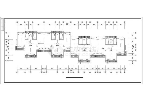 驻马店市某现代化小区6层混合住宅楼给排水设计CAD图纸-图一