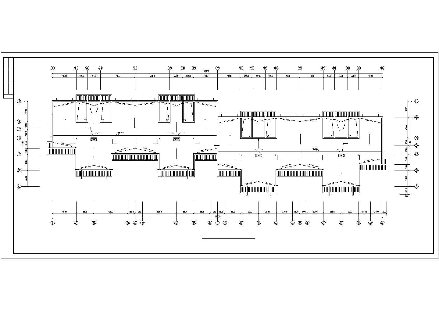 驻马店市某现代化小区6层混合住宅楼给排水设计CAD图纸
