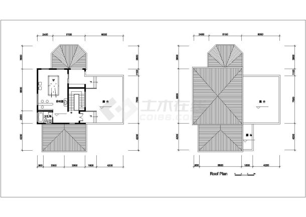 绵阳市什锦西村某350平米3层砖混结构单体别墅平立面设计CAD图纸-图一
