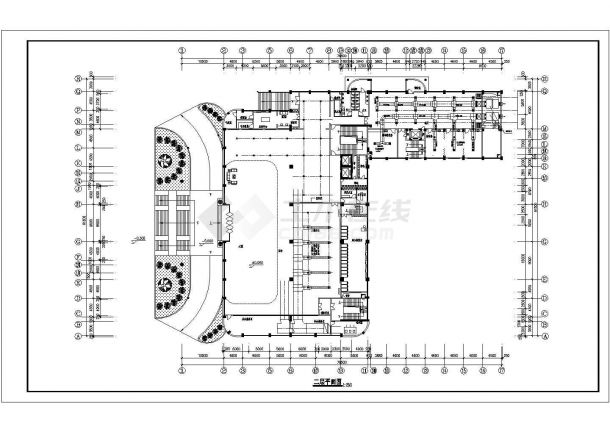 空调设计_某工商行政管理局办公大楼VRV变频空调施工CAD图纸-图二