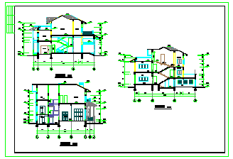 某别墅建筑设计施工全套图-图一