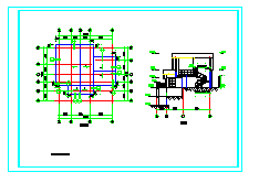 某两层别墅建筑设计施工cad图纸_图1