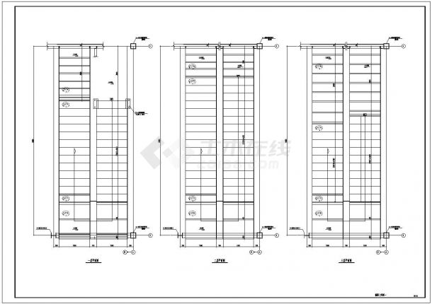 四层钢结构厂房CAD施工图-图一