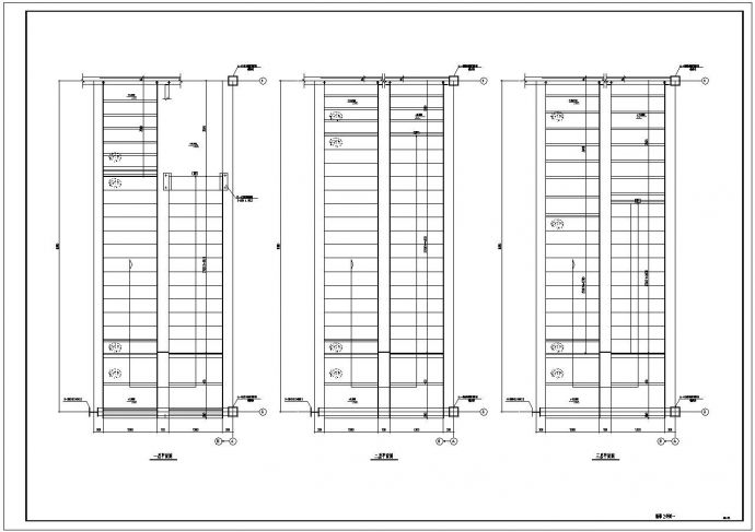 四层钢结构厂房CAD施工图_图1