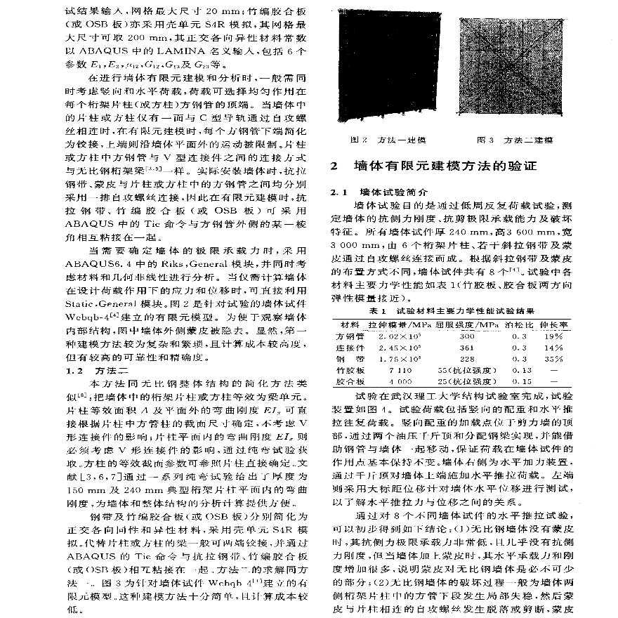 新型轻钢龙骨体系墙体计算方法研究-图二