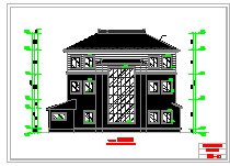 某别墅建筑cad设计方案施工图纸_图1