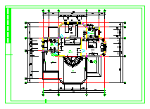 达华庄园三层别墅建筑设计施工图纸-图二