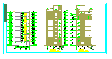 九层度假公寓建筑设计CAD施工图（含设计说明）-图一