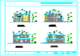 二层独栋别墅建筑cad方案设计施工图-图一