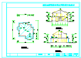 二层独栋别墅建筑cad方案设计施工图-图二