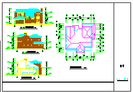 某两层高级别墅建筑设计CAD施工图-图一