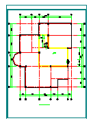 豪华公馆式别墅建筑设计CAD施工图-图一
