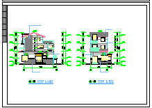 吉安别墅建筑 设计CAD施工图纸-图二