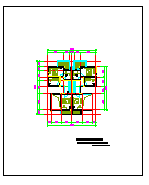 联体别墅建筑施工设计CAD图-图一