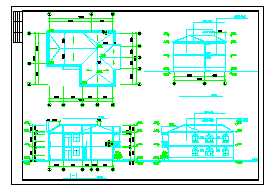 两层别墅建筑设计CAD方案施工图-图一