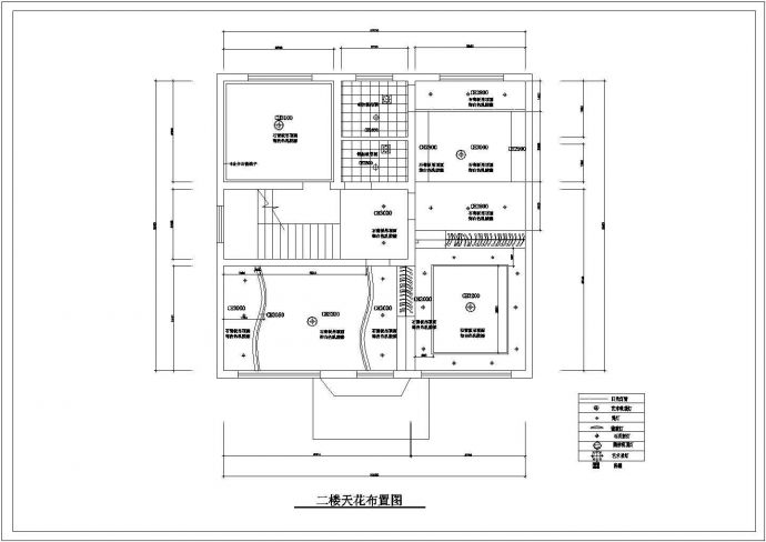 潍坊市长中村某2层砖混结构私人别墅全套装修装饰设计CAD图纸_图1
