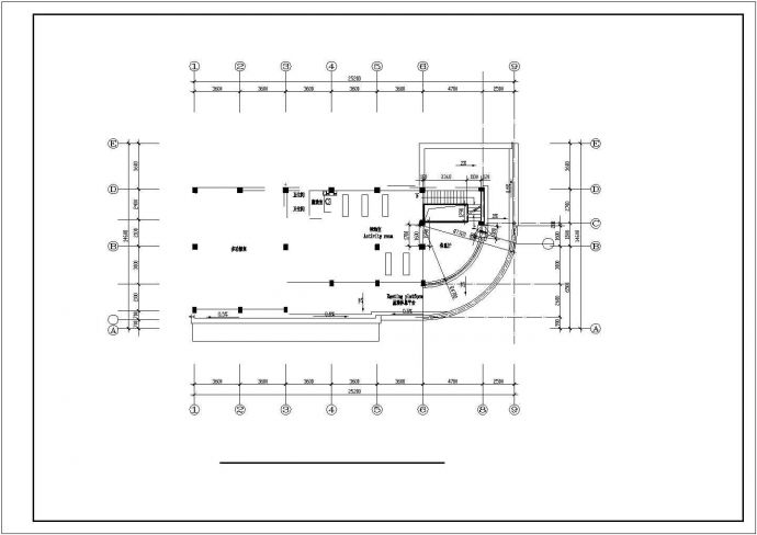 长沙市泉阳新村某3层欧式风格单体别墅全套建筑设计CAD图纸_图1