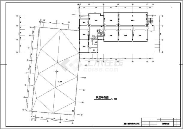 大型公司的六层办公楼电气设计施工图CAD-图二