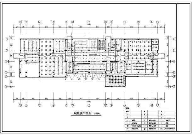 青岛市三层办公楼装修电气CAD布置图-图二