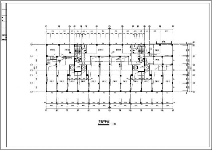 温州市某小区11层框架结构商住楼建筑设计CAD图纸（底层商铺）_图1