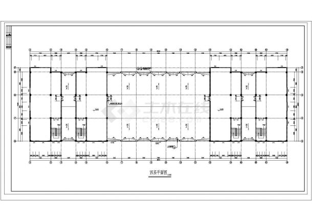4层7882平米精密五金厂房车间建筑设计施工图-图一