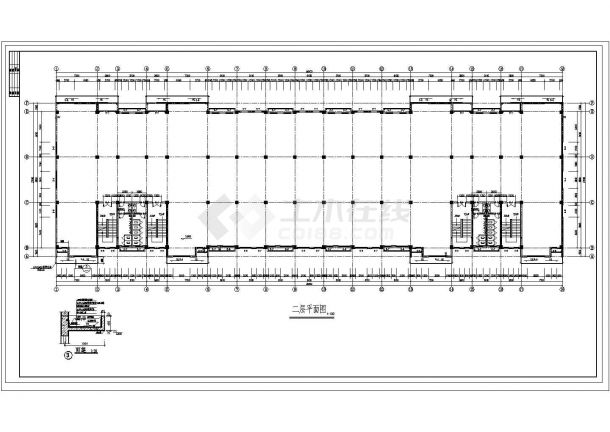 4层7882平米精密五金厂房车间建筑设计施工图-图二