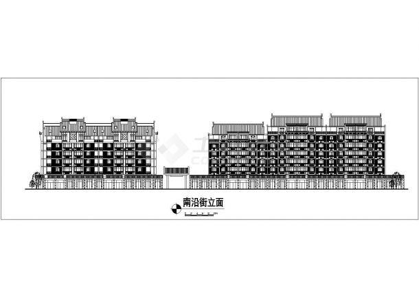 23层框架剪力墙结构商住楼建筑设计CAD图纸（1-2层商用）-图二