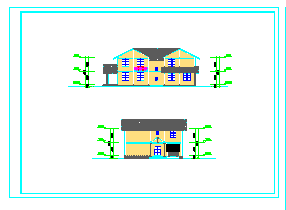 木构别墅建筑cad设计方案图_图1