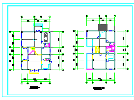 木构别墅建筑cad设计方案图-图二