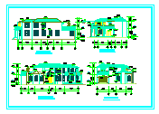 欧式别墅全套建筑设计CAD图（含设计说明）-图二