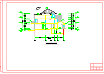 三层别墅建筑全套cad施工图-图一