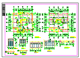 全套别墅建筑cad设计施工图纸-图二