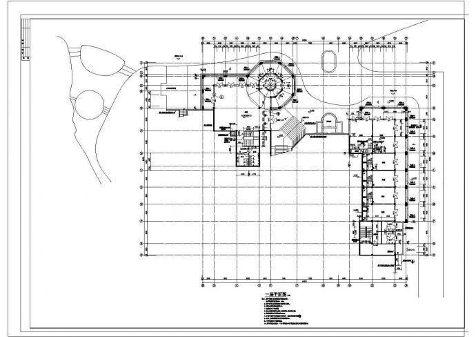 某地区三层会所建筑设计施工图_图1