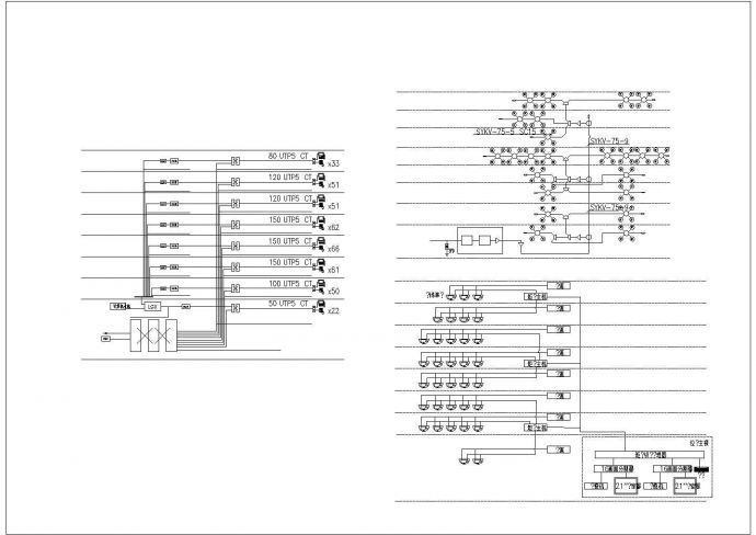 1.2万平米7层框架结构门诊楼全套电气CAD设计图纸_图1